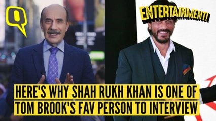 Here’s Why BBC Anchor Tom Brook Found SRK’s Wardrobe So Amusing