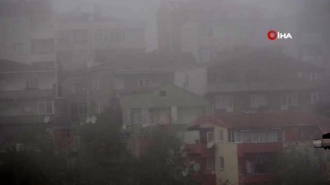 Tekirdağ'da yoğun sis hayatı olumsuz etkiliyor
