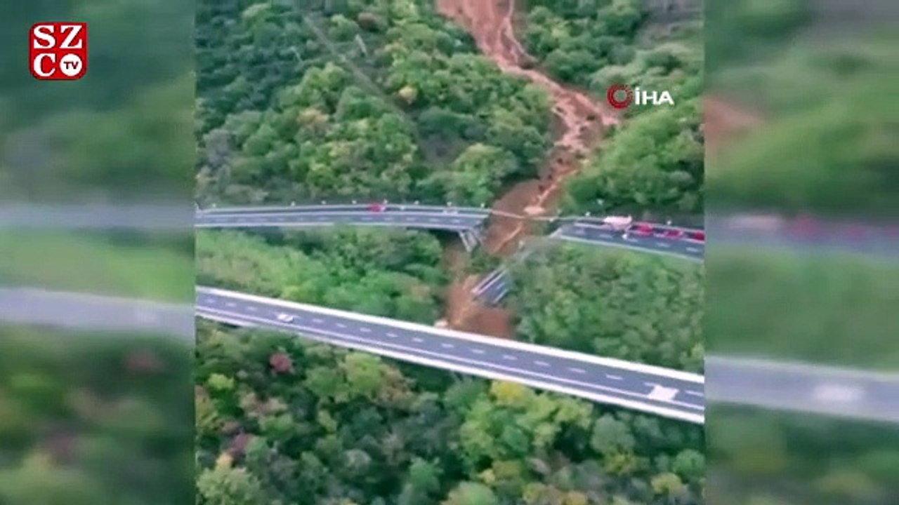 İtalya’da şiddetli yağışlar nedeniyle viyadük çöktü