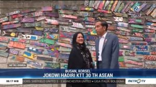 Jokowi dan Iriana Kunjungi Desa Gamcheon di Korsel