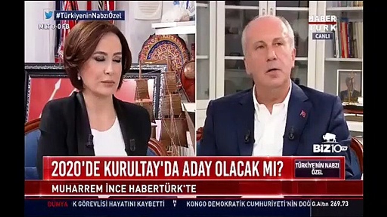 Muharrem İnce'den canlı yayında dikkat çeken yanıt