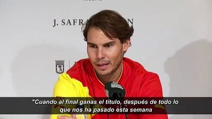 Nadal, “superhappy” tras el triunfo de España en la Davis