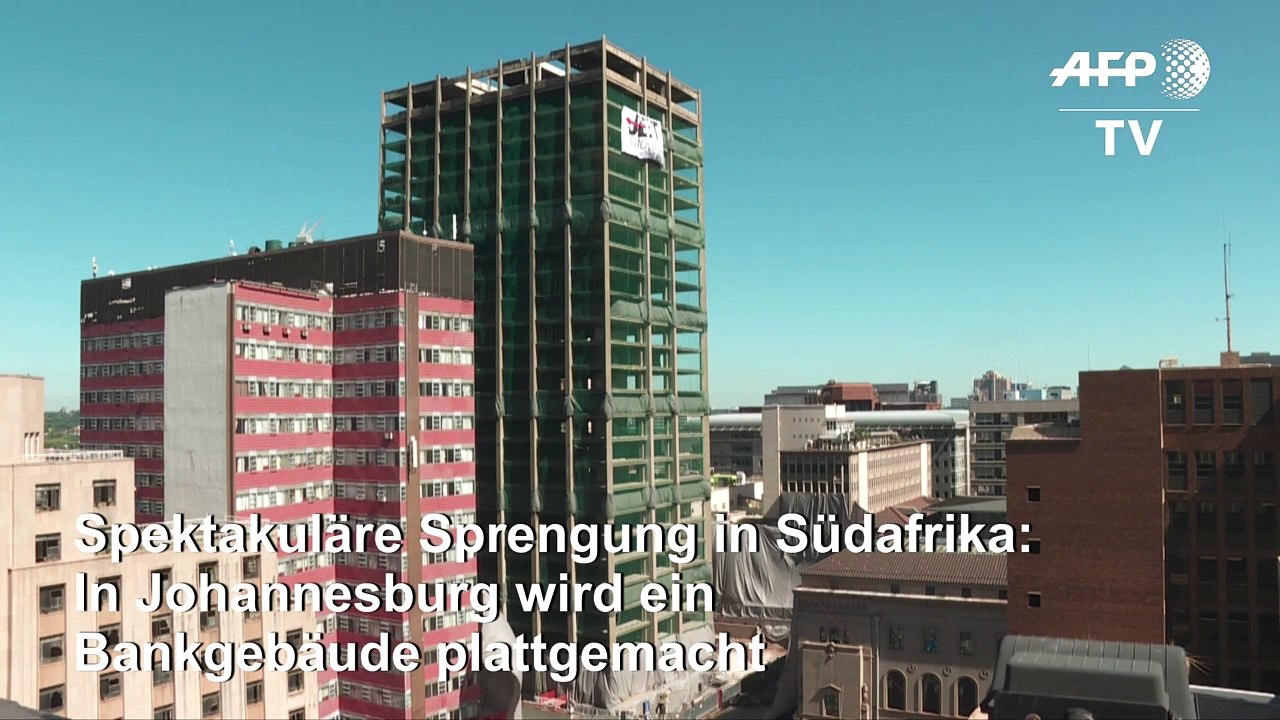 Wummm! Spektakuläre Gebäudesprengung in Johannesburg