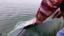 Ticari avcılığın yasak olduğu gölette kaçak balık avına karşı denetim