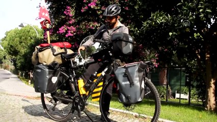 Babasının hastalığına dikkati çekmek için İsviçre'den Japonya'ya pedal çeviriyor - ANTALYA