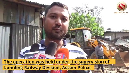 Eviction Drive at Railway Gandhi colony in Lumding by Railway Department