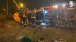 Aparatoso accidente de tráfico en la autovía A-2 en Madrid
