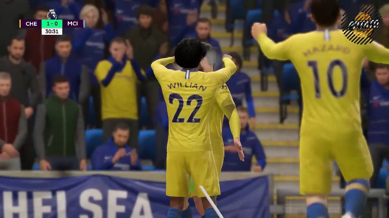 MAN CITY Vs. CHELSEA PREMIER LEAGUE FIFA GAMEPLAY HIGHLIGHTS