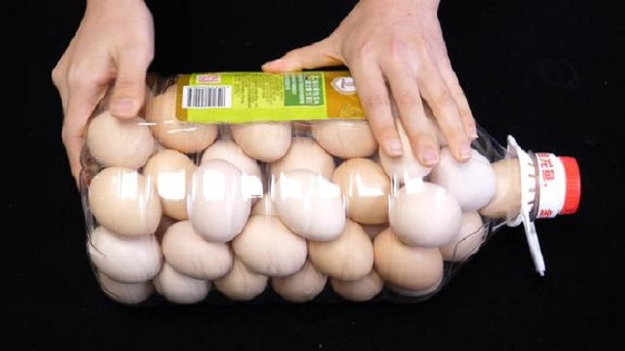 【Optimal storage = empty oil drum + eggs】空油桶如何装...