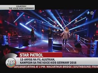 13-anyos na Fil-Australian, kampeon sa The Voice Kids Germany 2016