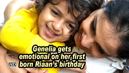 Genelia gets emotional on her first born Riaan's birthday
