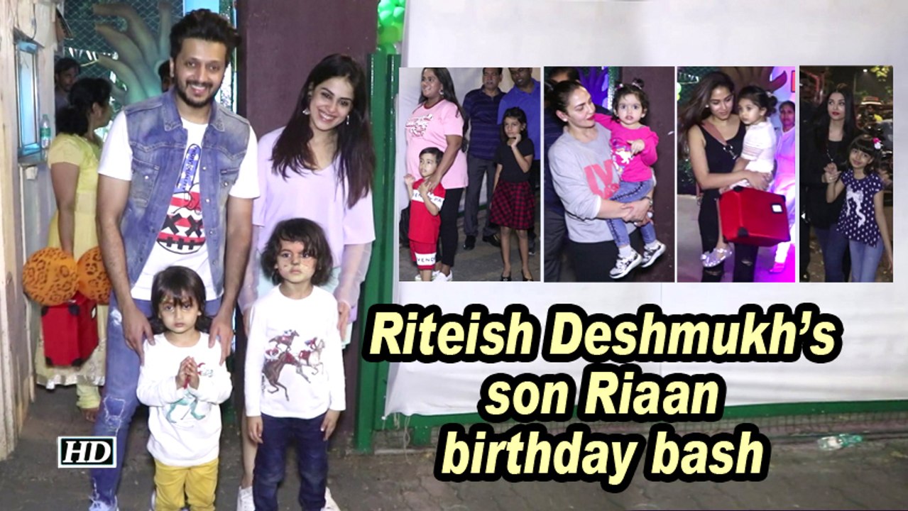 Riteish Deshmukh's son Riaan birthday bash: Aaradhya, Misha, Nitara, laksshya attend