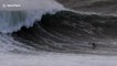 Further footage of jet ski driver completing incredible rescue of big wave surfer at Nazaré