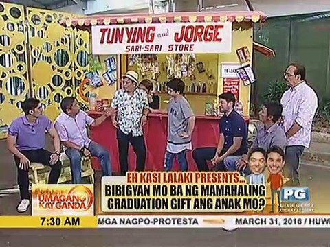 Eh Kasi Lalaki presents: Bibigyan mo ba ng mamahaling graduation gift ang anak mo?