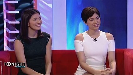 Mika Reyes and Kim Dy give messages to their supporters