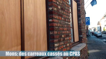 Mons.Des carreaux casé au CPAS. Vidéo eric.ghislain@sudpresse.be