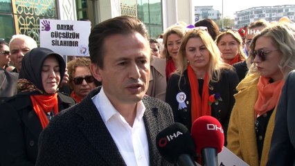 Tuzla'da' Kadına  şiddete hayır' yürüyüşü