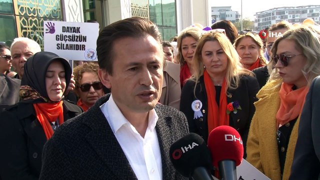 Tuzla'da' Kadına şiddete hayır' yürüyüşü