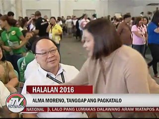 Alma Moreno, tanggap ang pagkatalo