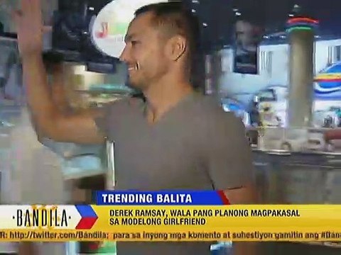 Derek Ramsay, wala pang planong magpakasal sa modelong girlfriend