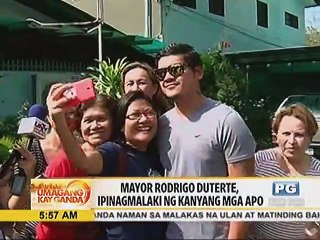 Mayor Rodrigo Duterte, ipinagmalaki ng kanyang mga apo