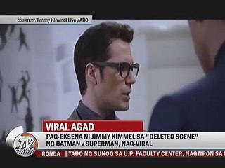 Pag-eksena ni Jimmy Kimmel sa ""deleted scene"" ng Batman vs Superman, nag-viral