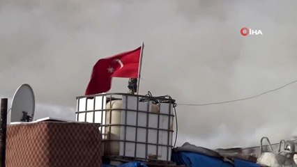 Baraka yangınında 13 çocuk son anda kurtarıldı