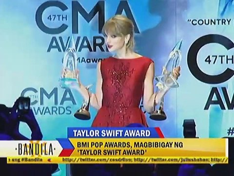 BMI POP Awards, Magbibigay ng Taylor Swift Award