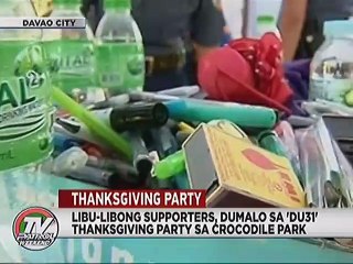 Libu-libong supporters, dumalo sa 'DU31' Thanksgiving Party sa Crocodile Park
