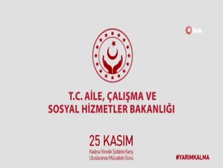 Senaryosunu Bakan Selçuk'un yazdığı kamu spotunda ünlü isimler kadına şiddete 'dur ' dedi