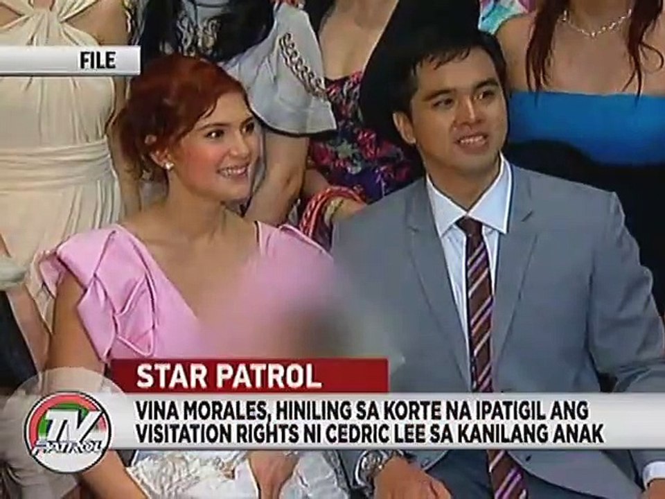 Vina Morales, hiniling sa korte na ipatigil ang visitation rights ni Cedric Lee sa kanilang anak