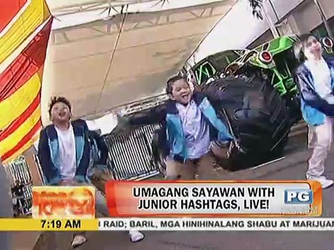 Umagang sayawan with Junior Hashtags, live!