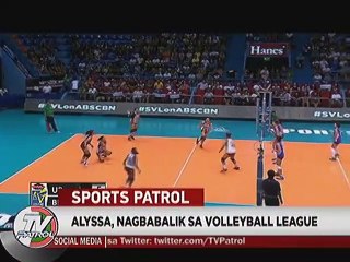 Alyssa, nagbabalik sa volleyball league