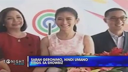 Sarah Geronimo not quitting showbiz