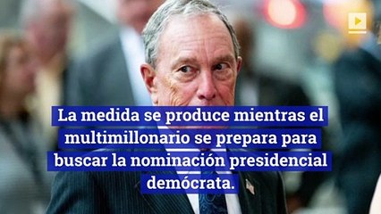 Michael Bloomberg gasta $31 millones en anuncios de televisión en anticipación a la carrera presidencial de 2020