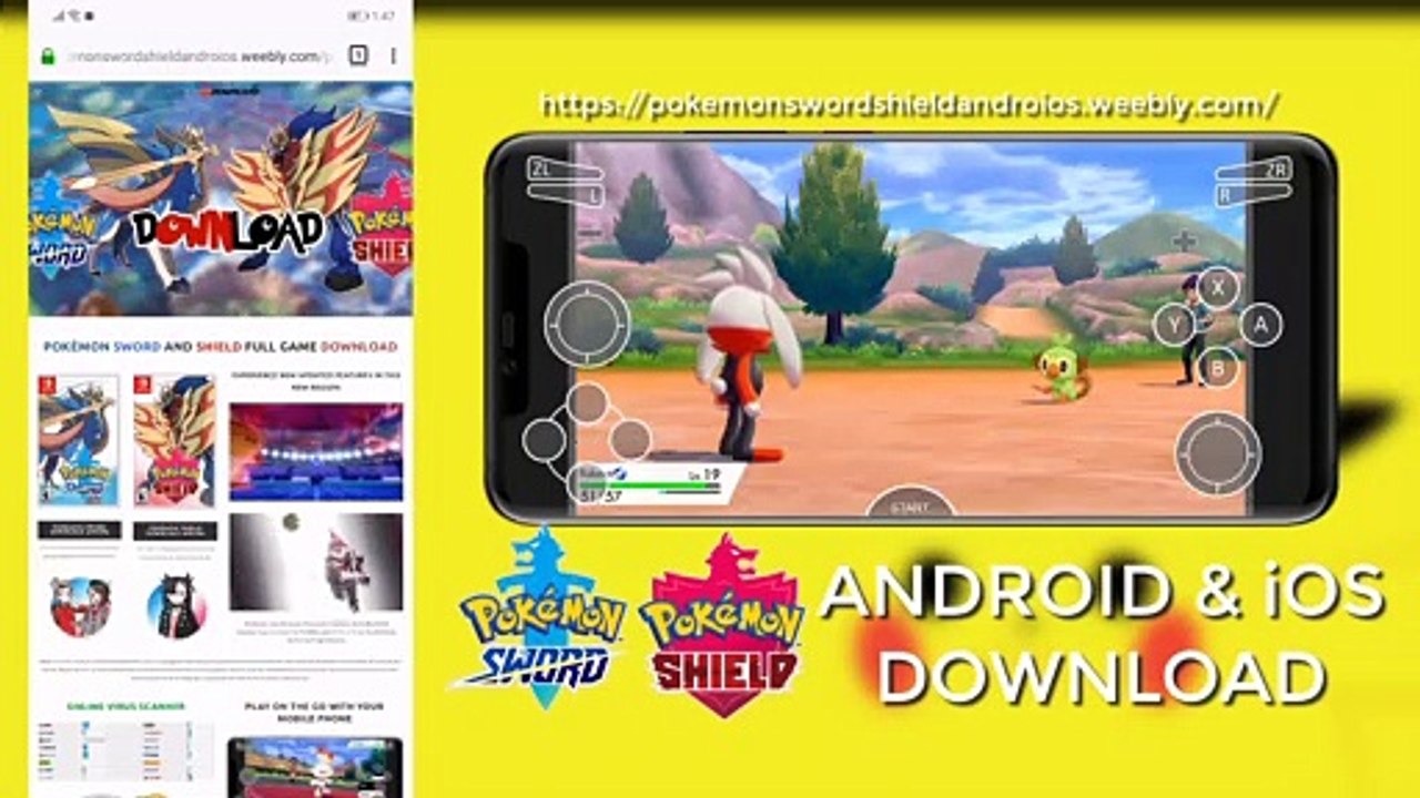 Pokémon Sword APK Download Android [DrasticNX NSWitch Emulator]