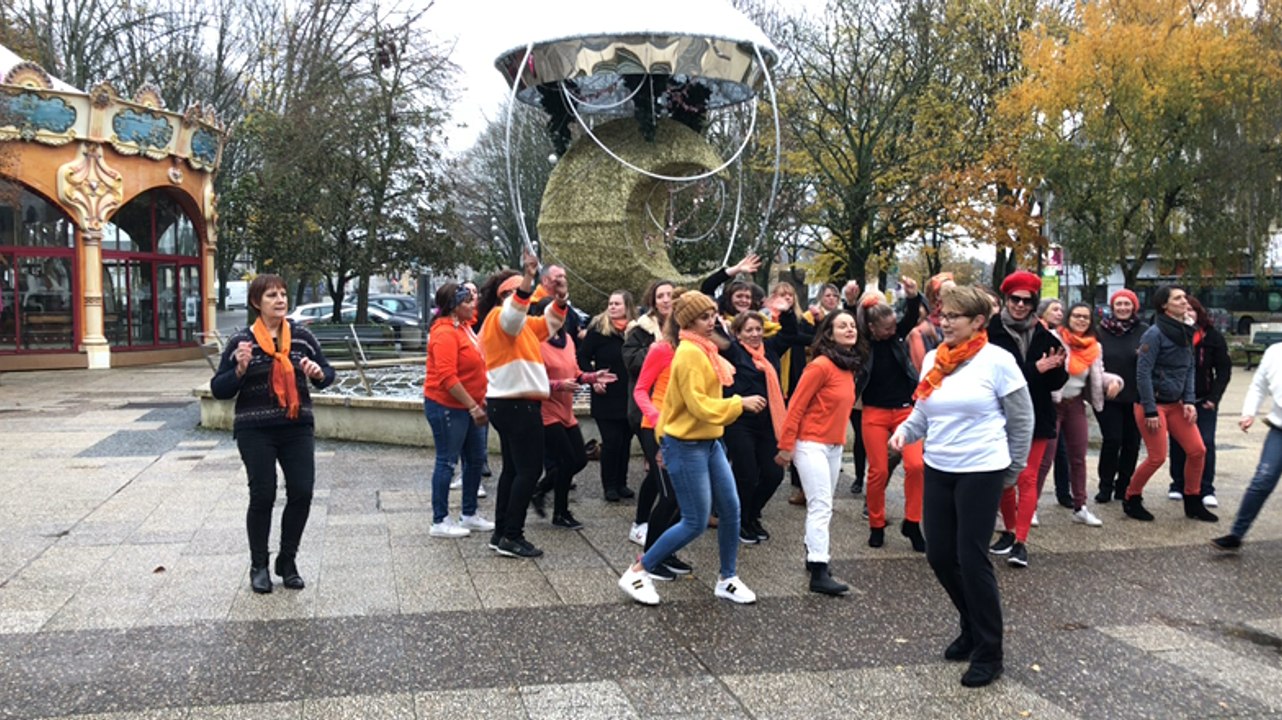 Un flash mob contre les violences faites aux femmes