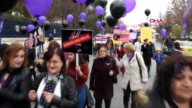 Edirne'de 'kadına şiddete hayır' yürüyüşü