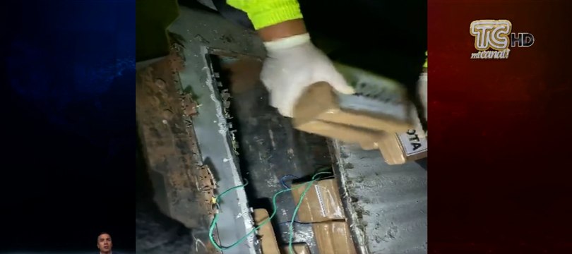 110 bloques de cocaína decomisadas y dos detenidos es el resultado de un operativo ejecutado en Manabí