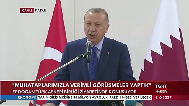 Cumhurbaşkanı Erdoğan: Türk-Katar Birleşik Müşterek Kuvvet Komutanlığı Samimiyetin Timsalidir