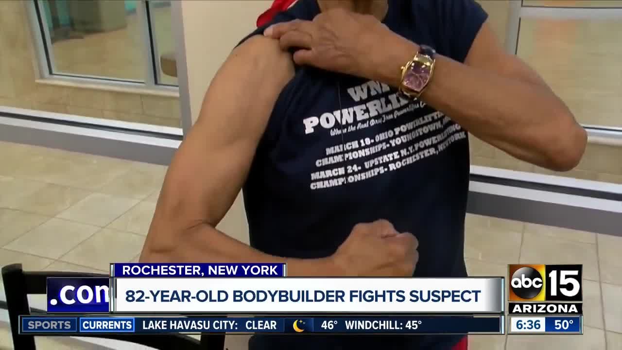 82-year-old bodybuilding fights off intruder