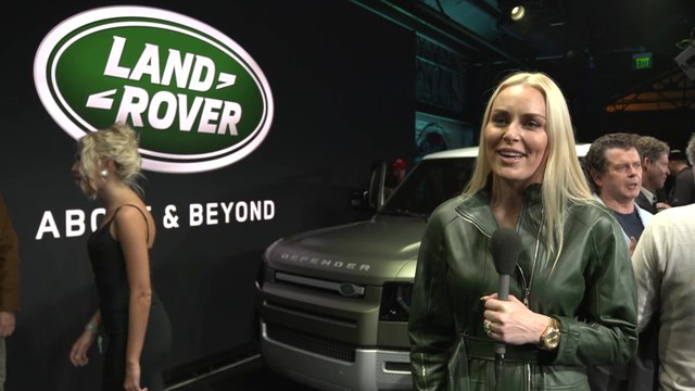 New 2020 Land Rover Defender at the 2019 LA Auto Show - Lindsey Vonn