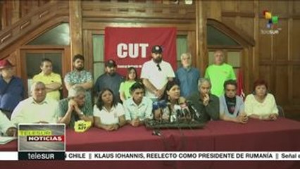 Convocan sindicatos y organizaciones sociales de Chile paro nacional