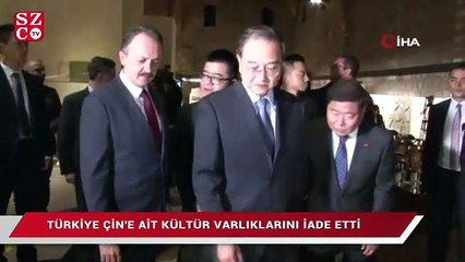 Türkiye’den Çin’e iki tarihi eser iadesi