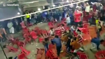 Audience at music event breaks out into chair-throwing brawl over seating in north India