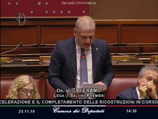Luigi D'eramo - Il Decreto sisma del governo Conte toglie soldi all’Umbria (25.11.19)
