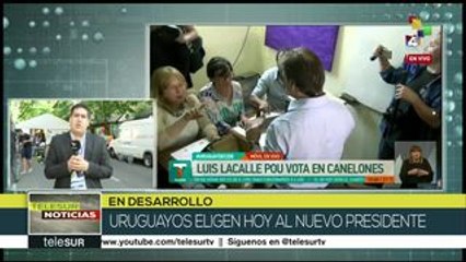 Segunda vuelta de elección uruguaya marchan con normalidad