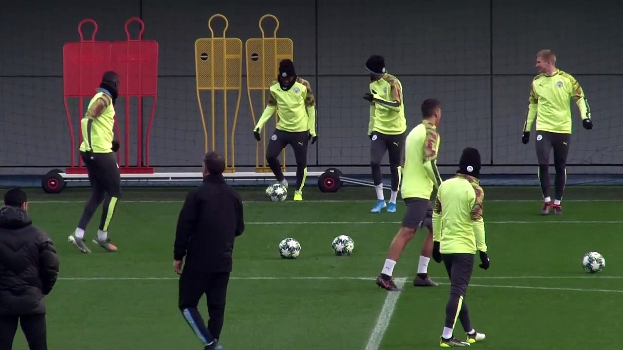 De Bruyne and Jesus Lead Manchester City Training _ Shakhtar Donetsk Preview