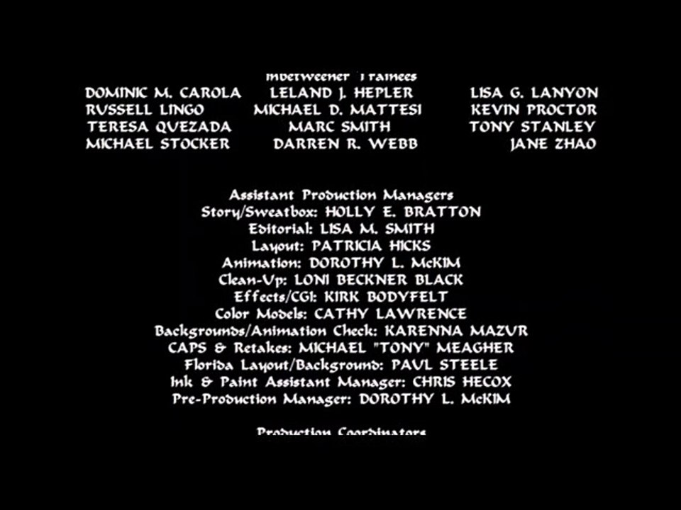 The Return Of Jafar (1994) End Credits