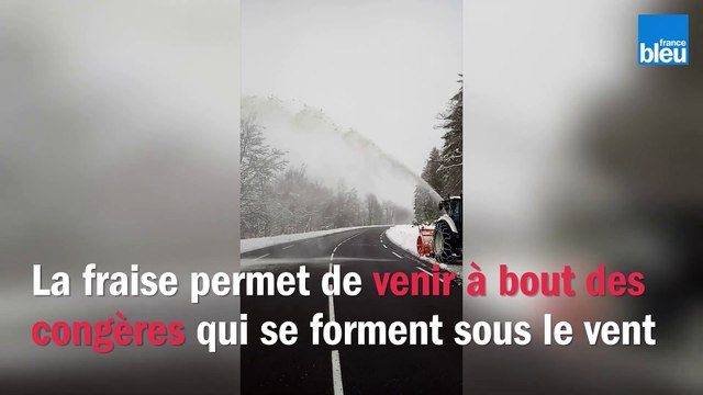 La nouvelle fraise à neige en action au Ballon d'Alsace